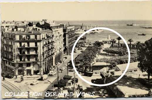 Alger : le square Guynemer ex-Bab-Azoun ou Laferrière.