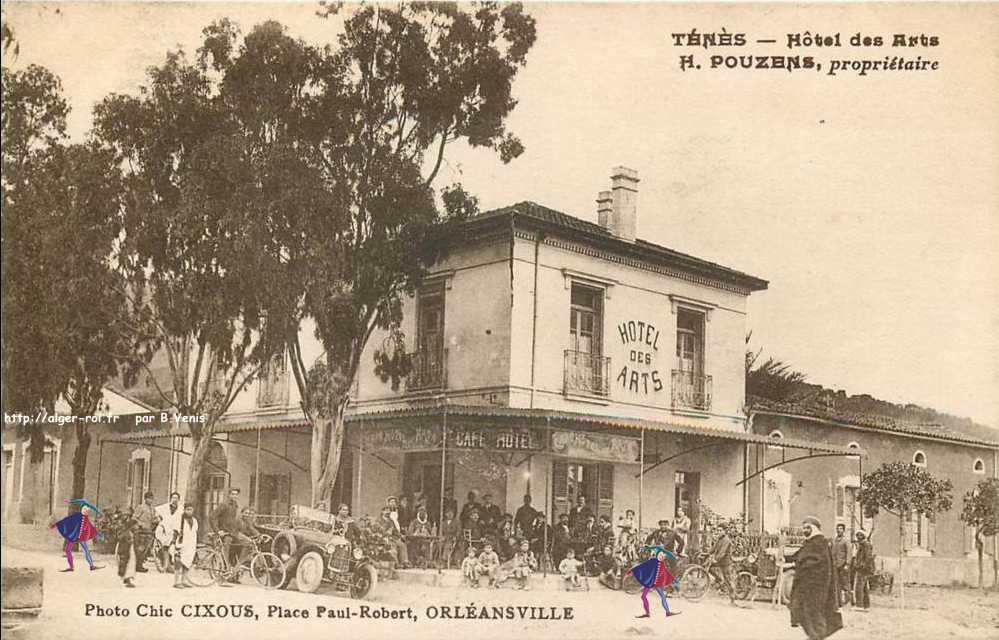 tenes,hotel des arts,pouzens proprietaire;