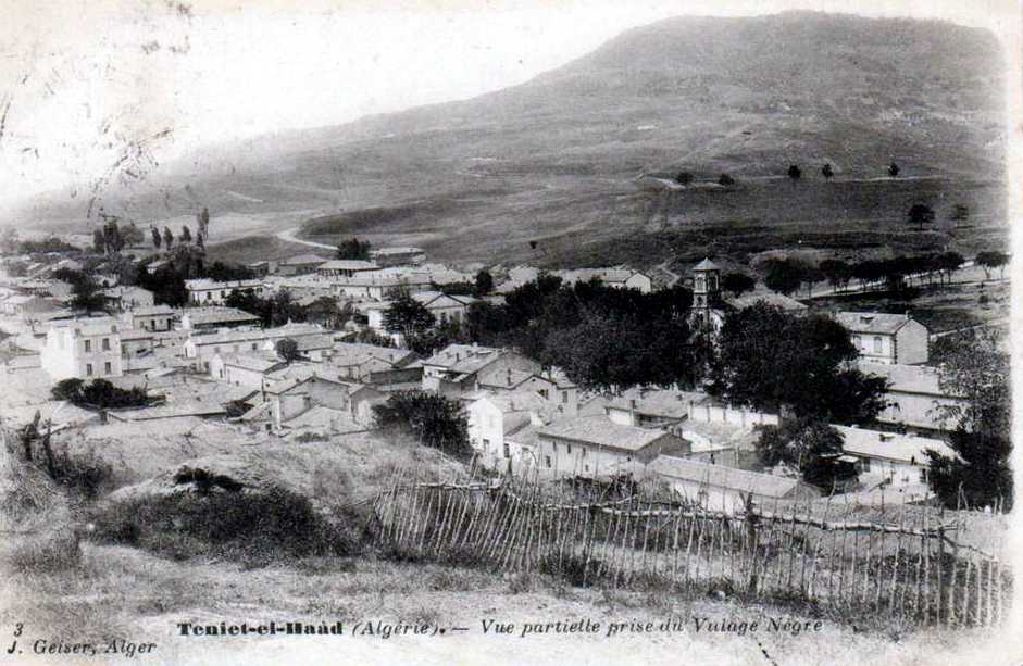 teniet-el-haad,vue partielle prise du village negre
