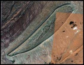 Photo satellitaire trouvée sur google earth.