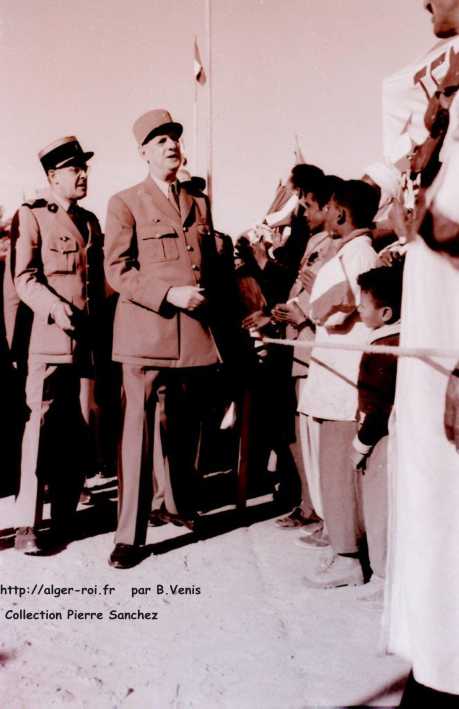 touggourt,venue de de gaulle après mai 1958
