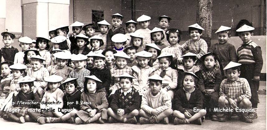 Maternelle, mardi gras, 1954, Dupuch