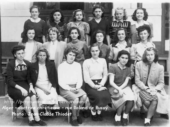 Alger : École de filles, Doctrine Chrétienne