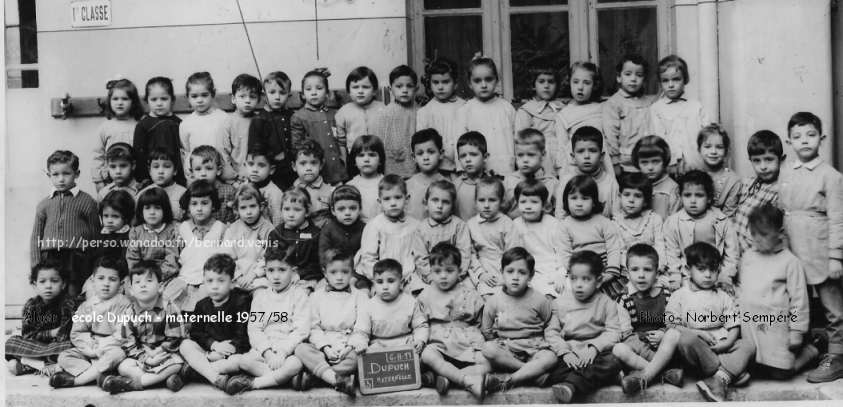1957-1958, prise le 6-11-57, maternelle