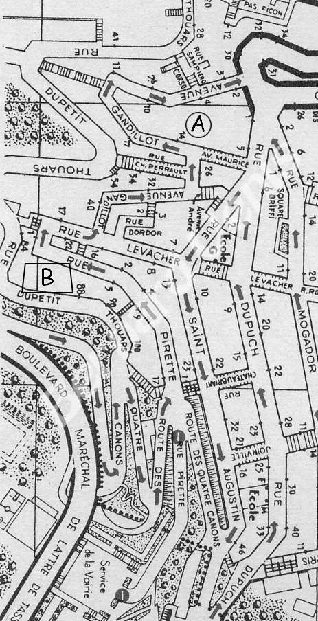 plan du quartier