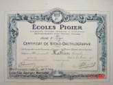 Deux certificats à Georgette Mathieu