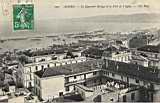 Le quartier et une vue sur le port fde l'Agha