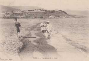 Carte Postale de la Plage en 1920