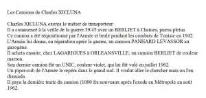 les Camions de Charles XICLUNA