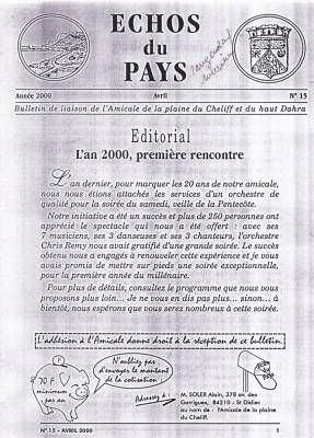 Highlight for Album: L'ECHO du PAYS  Avril 2000