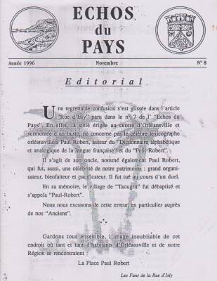 Highlight for Album: L'ECHO du PAYS - 1996