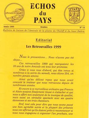 Highlight for Album: L'ECHO du PAYS  Octobre 1999