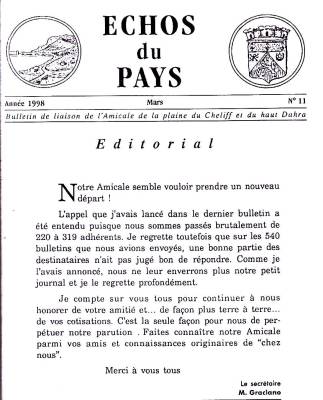 Highlight for Album: L'ECHO du PAYS  Mars 1998