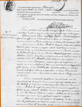 Highlight for Album: ETAT CIVIL de CAVAIGNAC  1884 - 1905