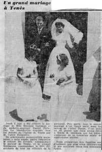 L'Echo d'Alger
2 Juin 1960
----
Mariage de Micou GARRISSON 
avec
Daniel PELLETIER