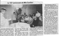 1982
Marie CAMILLERI 103 ans
