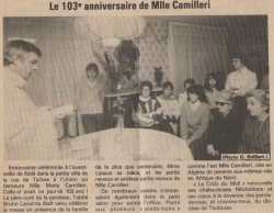 TOULOUSE 1993
----
Les 103 ans de Marie CAMILLERI