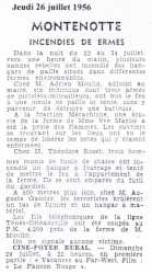 MONTENOTTE - 26 Juillet 1956