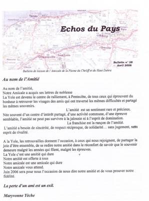 Highlight for Album: L'ECHO du PAYS  Avril 2006