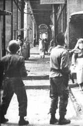 Patrouille dans la Casbah d'Alger