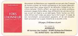 FORS L'HONNEUR
Claude MICHELETTI