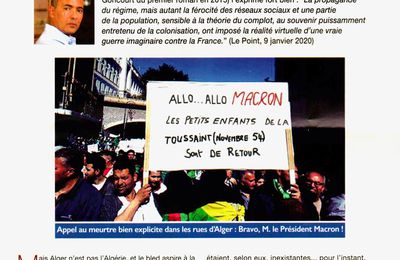 Algérie, le sentiment anti-français : un dossier de "Secours de France"