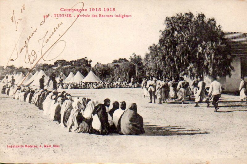 Tunisie recrues indigènes