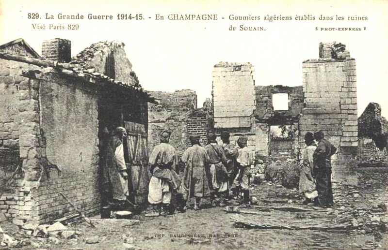 goumiers ruines Souain