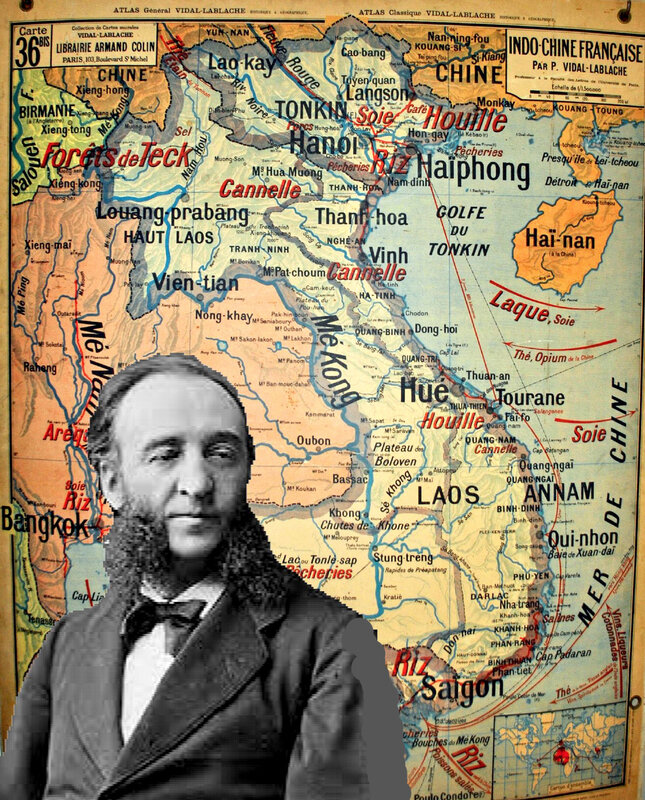 Jules Ferry et carte Indochine