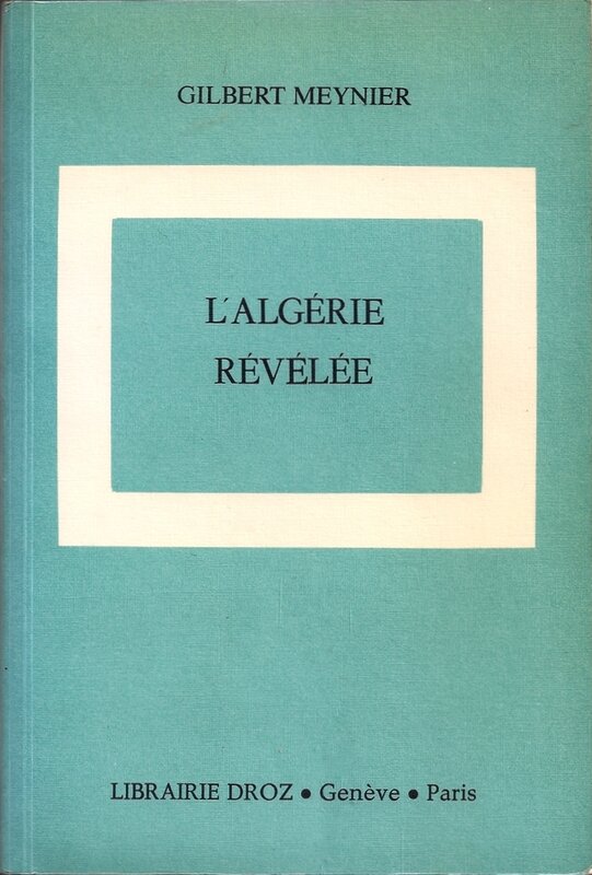 L'Algérie révélée 1981 couv