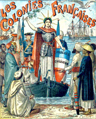 Les colonies françaises, affiche