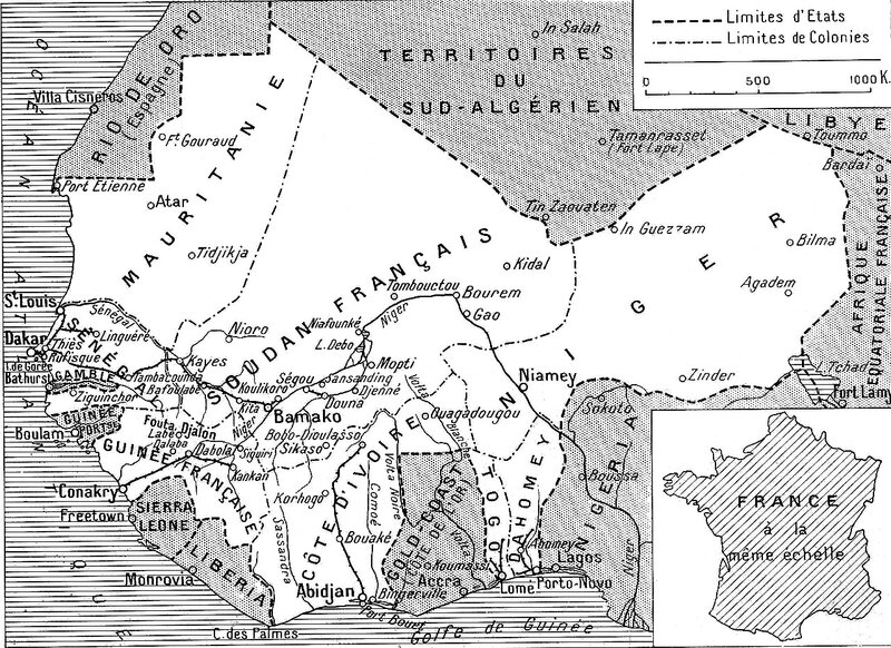 carte de l'A