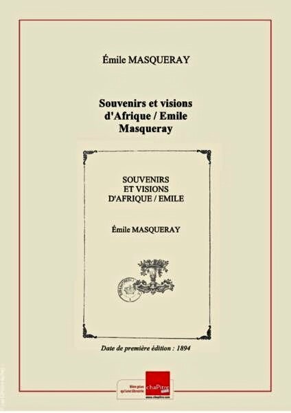 Masqueray Souvenirs et visions couv