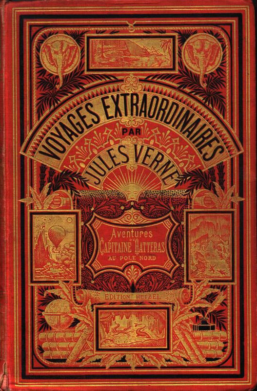 Verne Voyages extraordinaires, Hetzel, couv