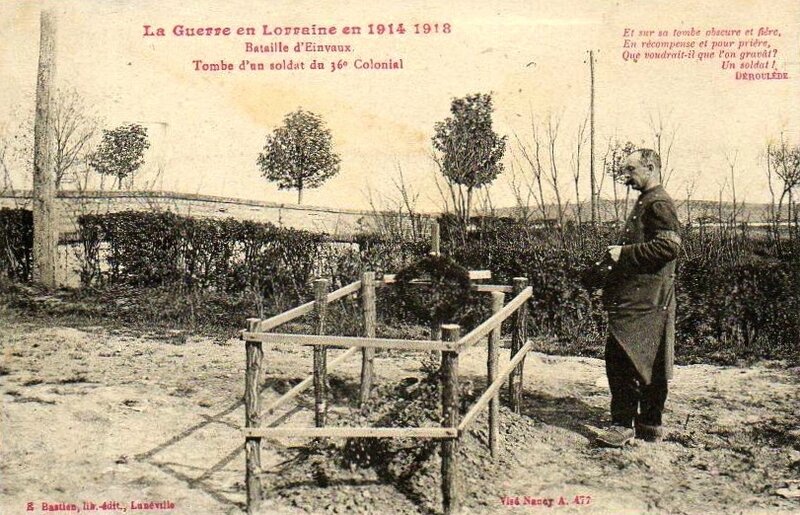 tombe soldat 36e Colonial