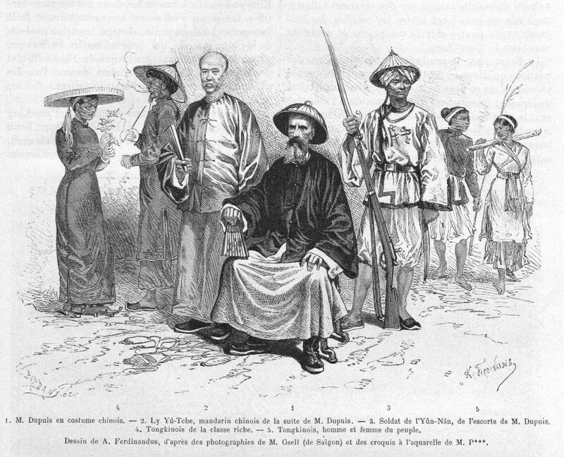 Jean Dupuis, en costume chinois