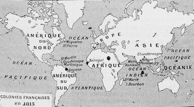 colonis françaises en 1815