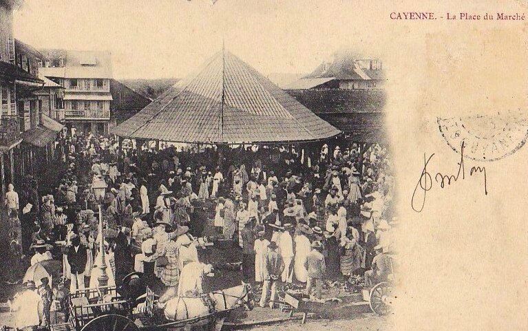 Cayenne place du Marché 1900
