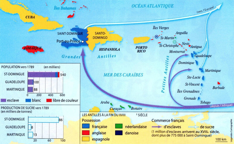 Antilles, XVIIIe siècle