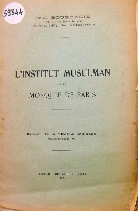 extrait Revue Indigène 1920