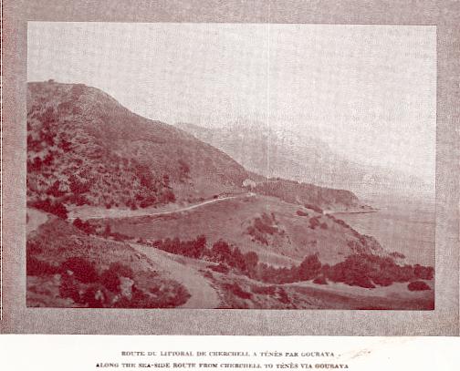 Route du littoral de Cherchell � T�n�s par Gouraya.