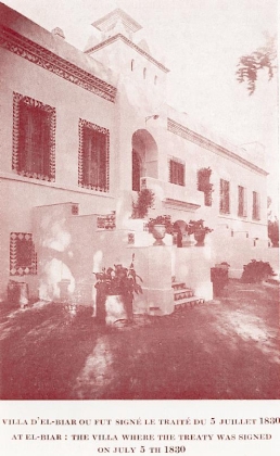 Villa d'El-Biar o� fut sign� le trait� du 05 juillet 1830.