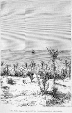 Cette belle plage est parsem�e de charmantes maisons mauresques.