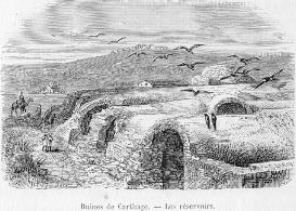 Ruines de Carthage. - Les r�servoirs.