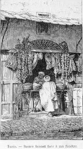 Tunis. - Bazars faisant face � ma fen�tre.