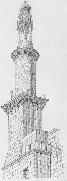 Fig. 36. - Minaret de la mosqu�e de KALAOUN � la citadelle.