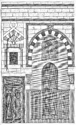 Fig. 98.- Mosqu�e de Ka�tba�. (liwan lat�ral.)