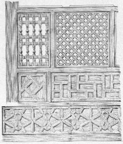 Fig. 117. - Boiserie du XV�me si�cle. (Mus�e arabe.-D�tail.)