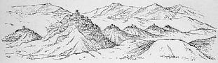 Villages des Beni Yeni. (Pays du Fer. - Vall�e de l'oued A�ssi.) (Vue prise d'A�n Hammam sur la route du col de Tirourda, au sud de Fort-National.)