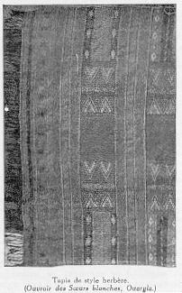 Tapis de style berb�re. (Ouvroir des Soeurs blanches, Ouargla.)